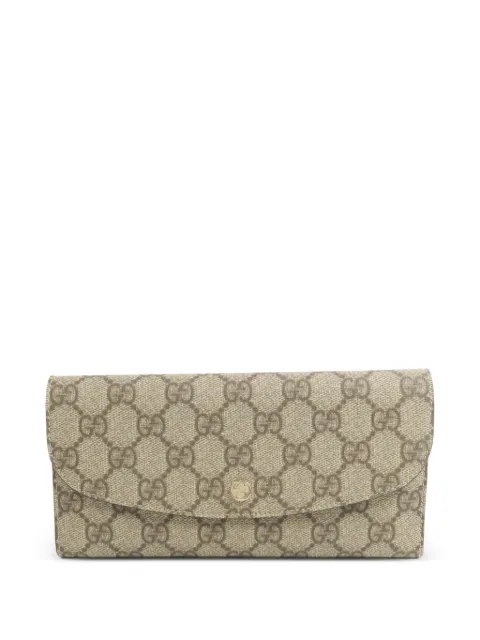 Gucci Pre-Owned GG Supreme long wallet