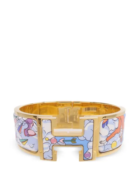 Hermès Pre-Owned Dans les Nuages clic-clac H enamel bracelet