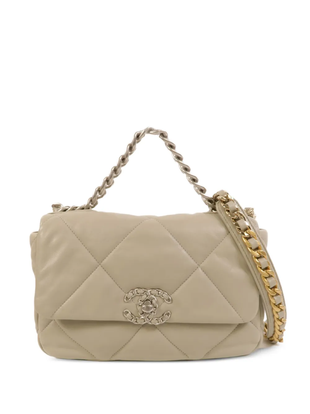 CHANEL Pre-Owned small Chanel 19 shoulder bag - Green