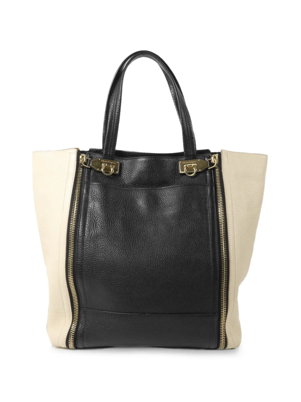 Ferragamo Pre-Owned Gancini shoulder tote bag - Nero