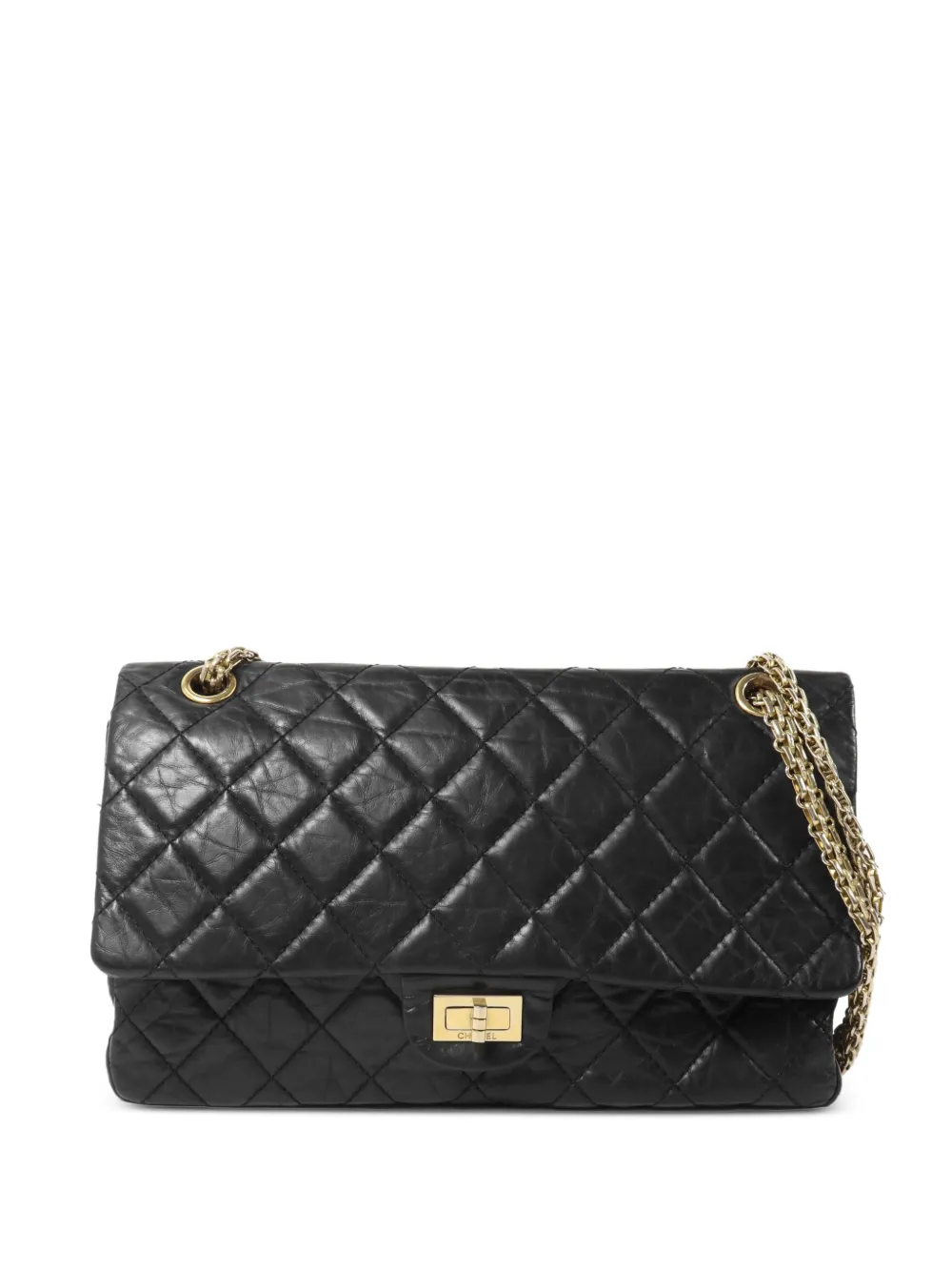 CHANEL Pre-Owned medium 2.55 quilted chain shoulder bag - Nero