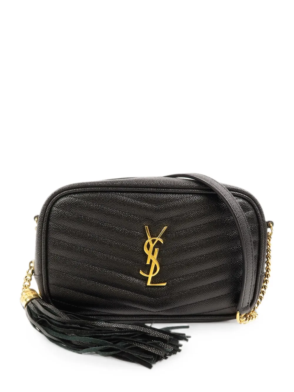 Saint Laurent Pre-Owned Lou Mini chain shoulder bag - Nero
