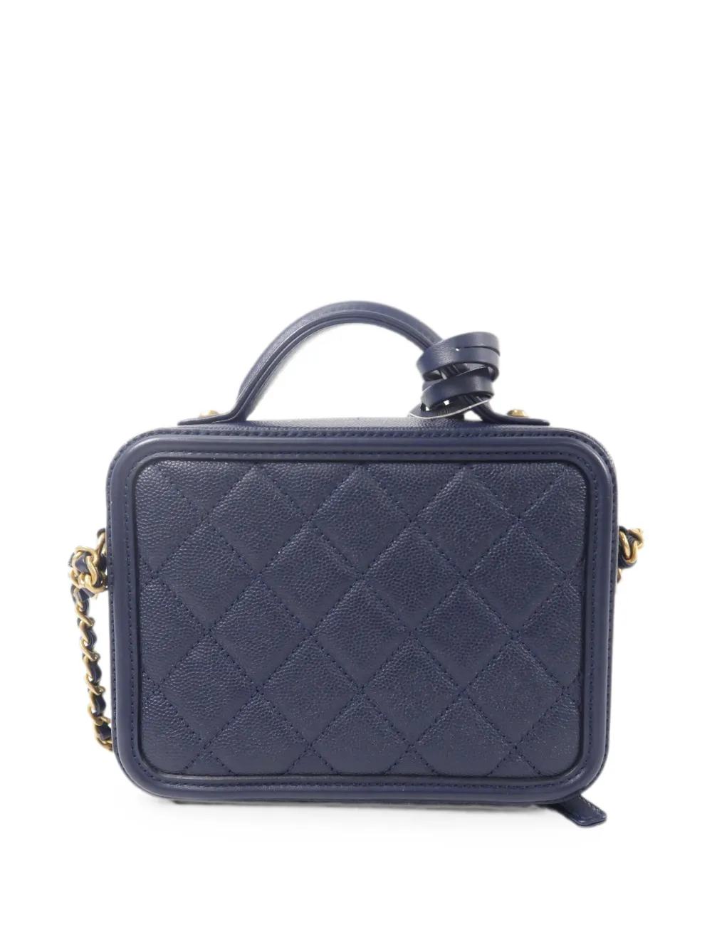 CHANEL Pre-Owned Vanity Case CC shopper Blauw