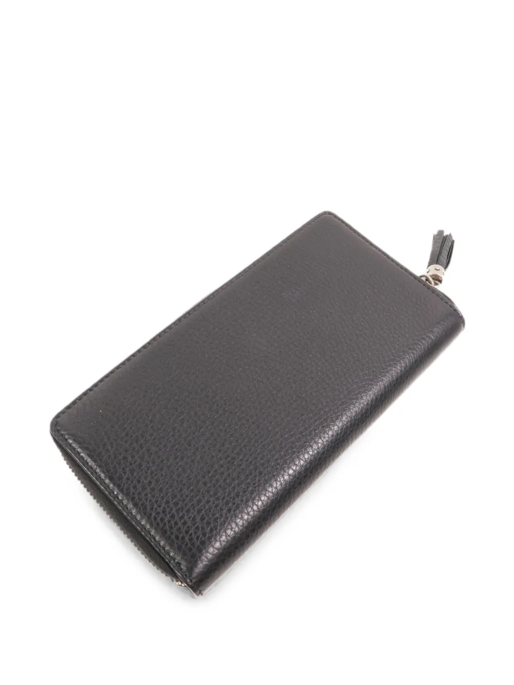 Gucci Pre-owned Studded Gg-interlocking Zip Wallet in Black, view 5