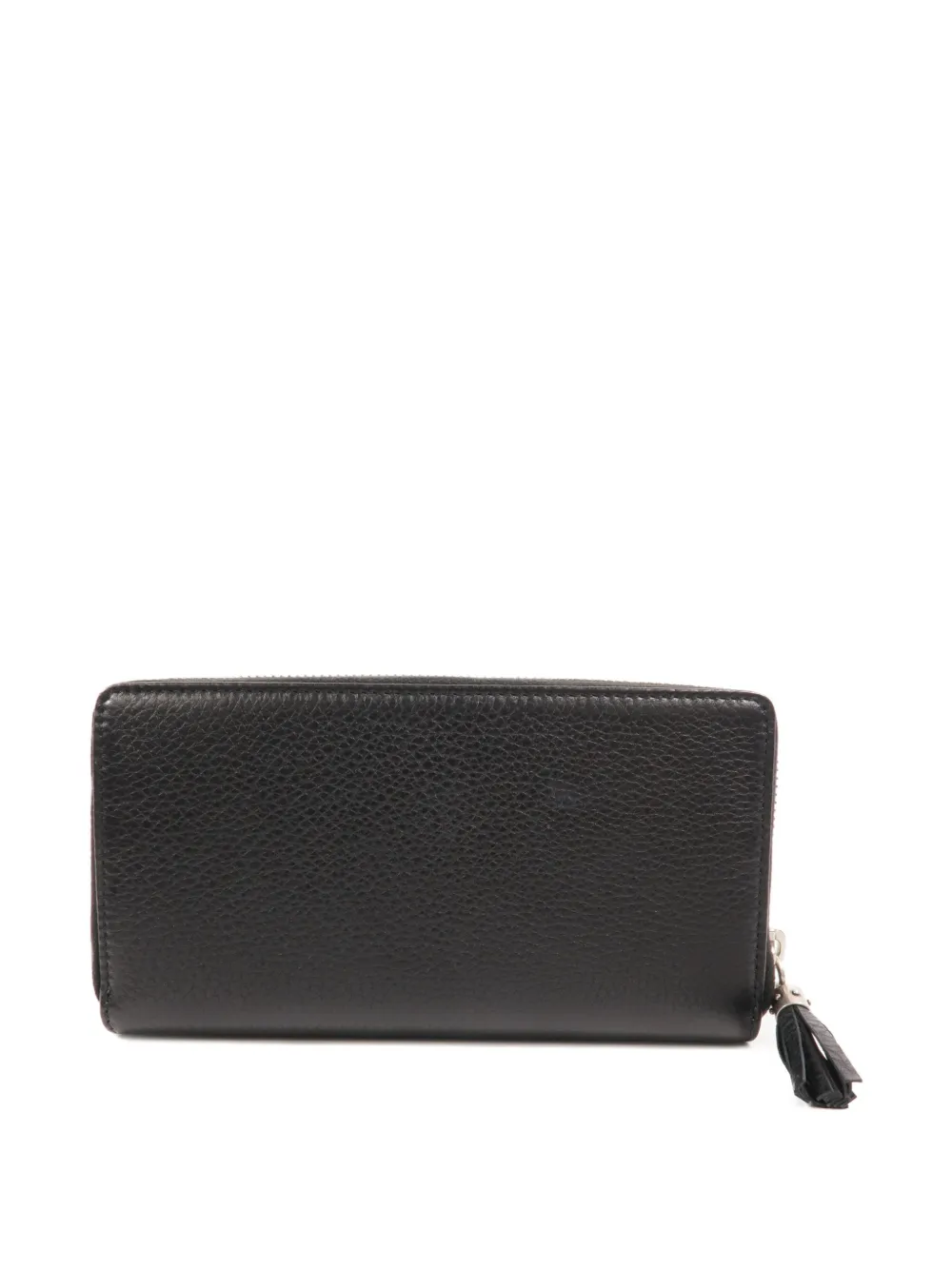 Gucci Pre-owned Studded Gg-interlocking Zip Wallet in Black, view 2