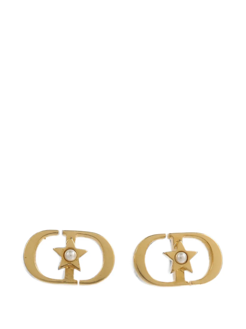 Christian Dior Pre-Owned CD star earrings - Oro