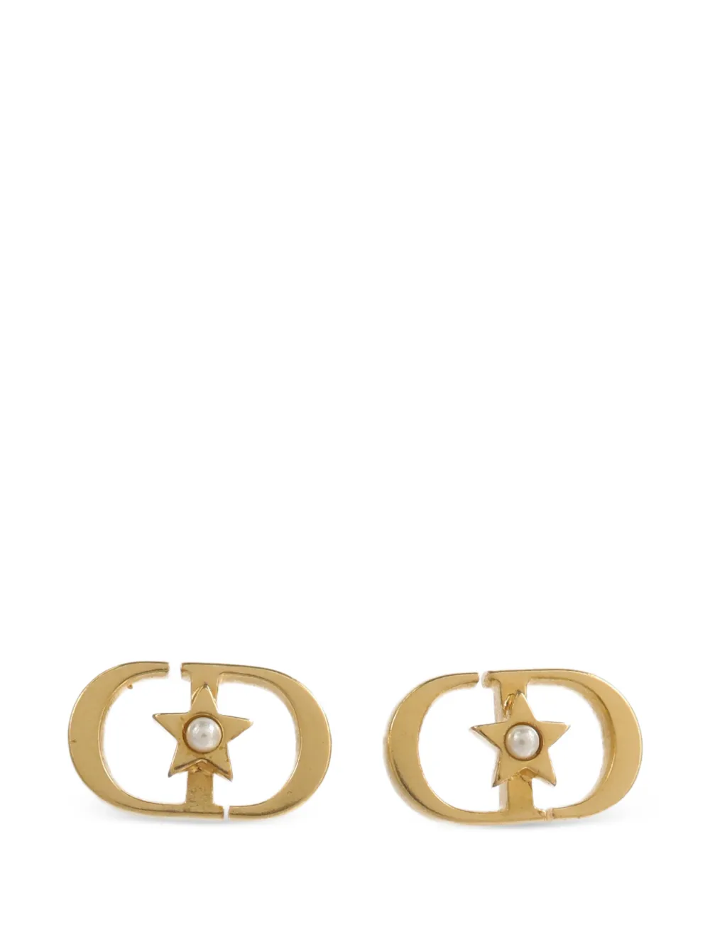 Christian Dior Pre-Owned CD star earrings - Oro