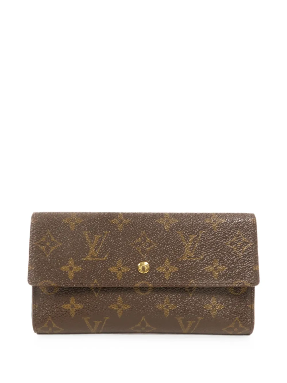 Louis Vuitton Pre-Owned Monogram Portefeuille International foldover-top wallet - Marrone