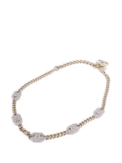 CHANEL Pre-Owned CC-charms curb-chain necklace
