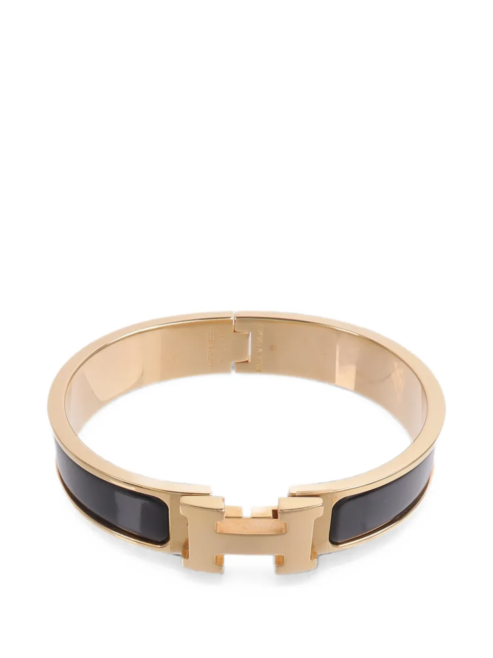 Hermès Pre-Owned Clic-H enamel bracelet - Gold