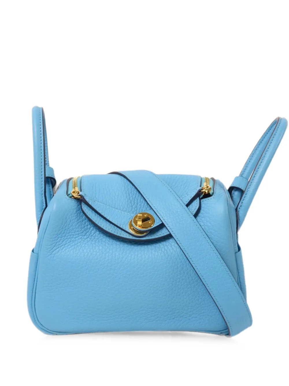 Hermès Pre-Owned 2021 mini Lindy shoulder bag - Blu