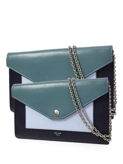 Celine Pre-Owned foldover-top chain-strap shoulder bag
