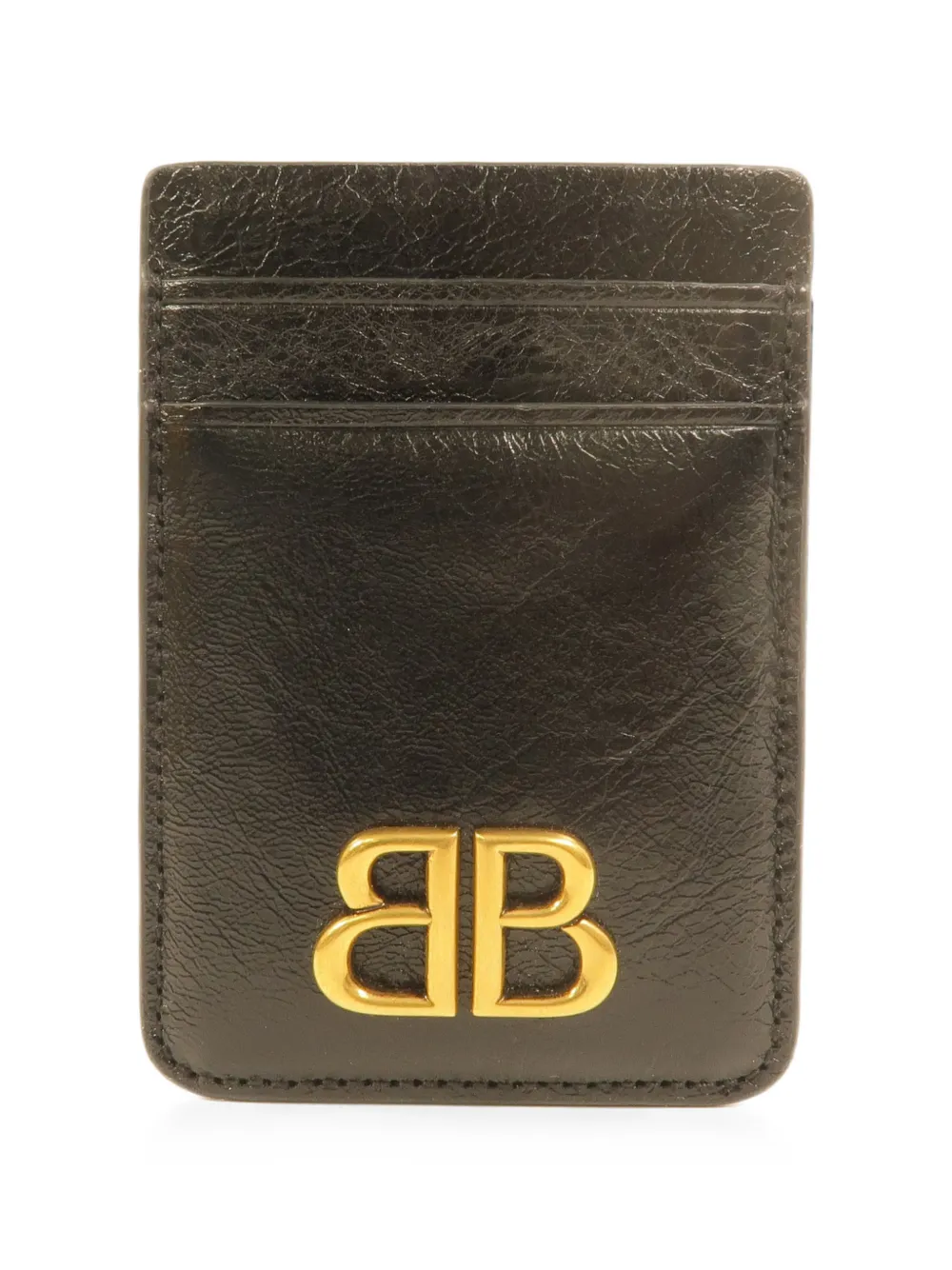 Balenciaga Pre-Owned BB card case - Nero