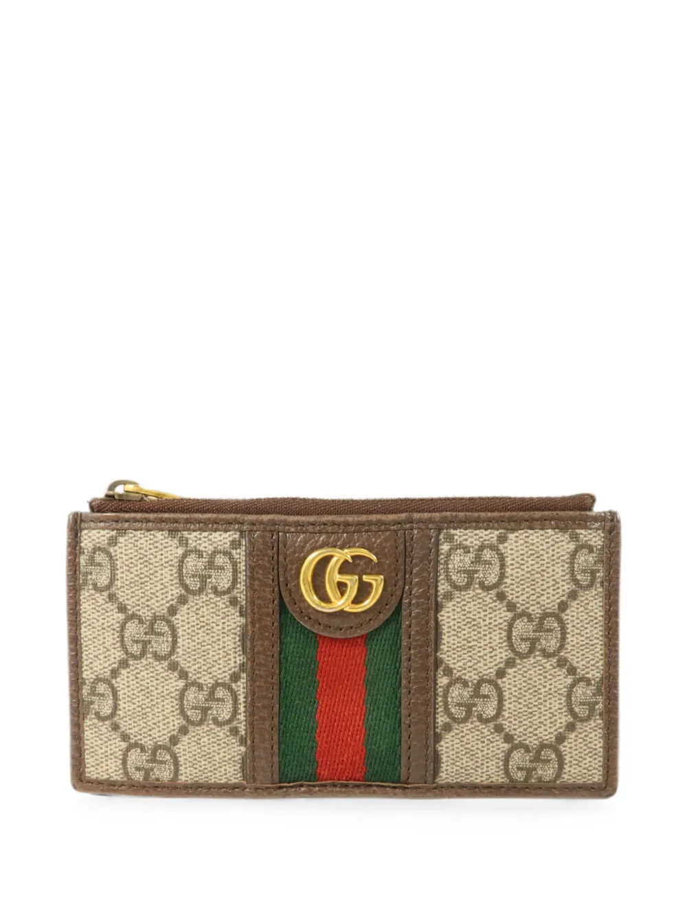 Gucci Pre-Owned Portafoglio GG Supreme con decorazione Web - Toni neutri