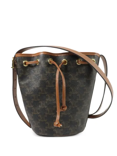Celine Pre-Owned Triomphe drawstring bucket bag