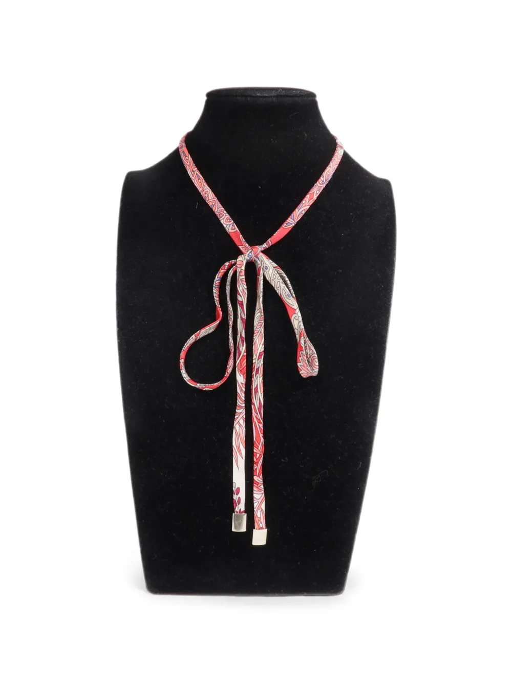 Hermès Pre-Owned silk necklace/bracelet - Rosso