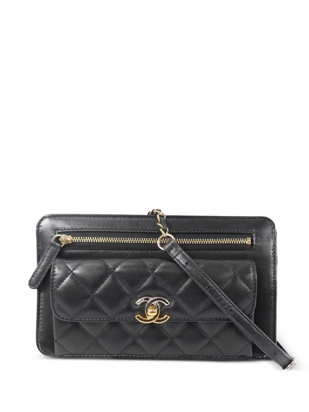 CHANEL Pre-Owned CC turn-lock shoulder bag - Black