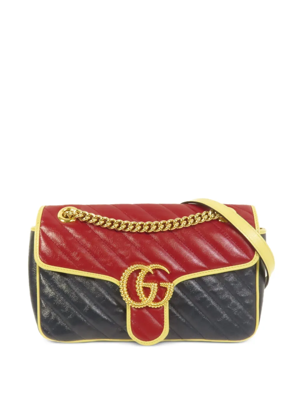 Gucci Pre-Owned GG Marmont chain shoulder bag - Blu