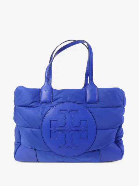 Tory Burch quilted logo-patch shoulder bag