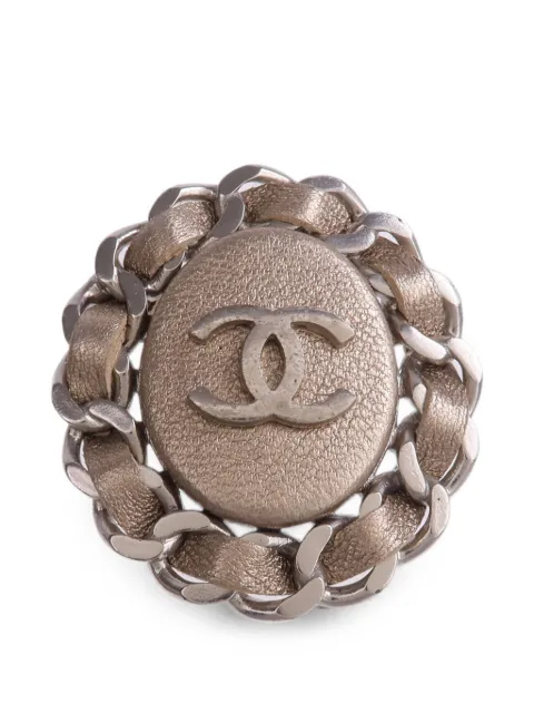 CHANEL Pre-Owned CC chain-link brooch