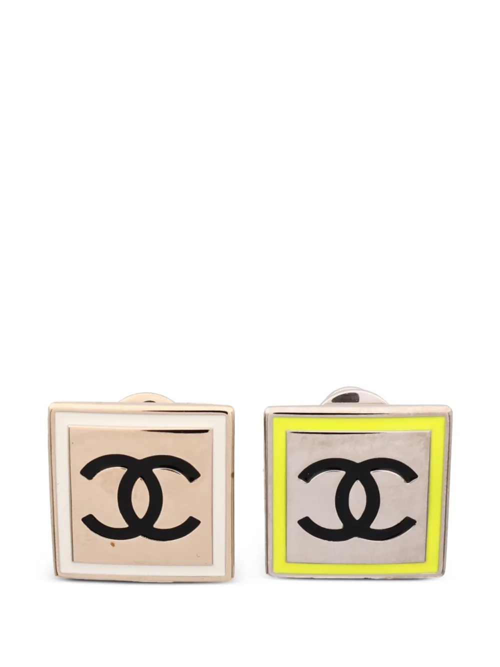 CHANEL Pre-Owned Orecchini squadrati CC - Argento