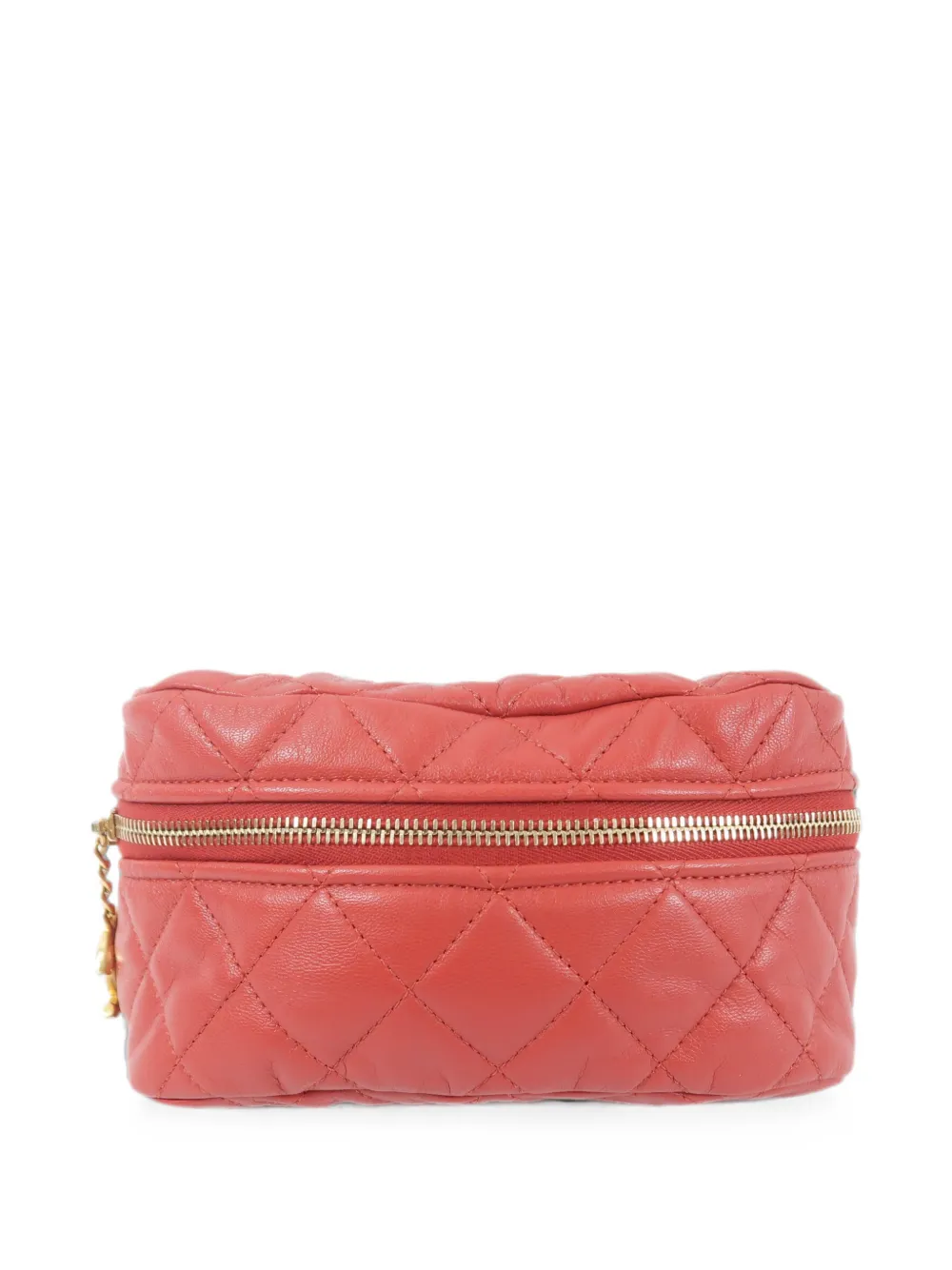 CHANEL Pre-Owned Gewatteerde heuptas met CC-bedel Rood