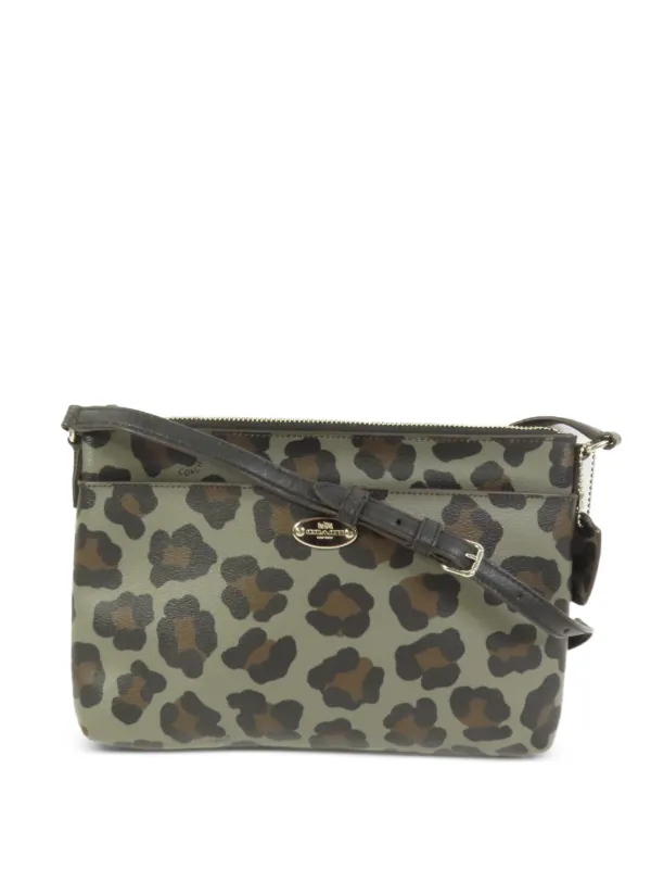 Coach Vintage レオパード ショルダーバッグ | グリーン | FARFETCH JP