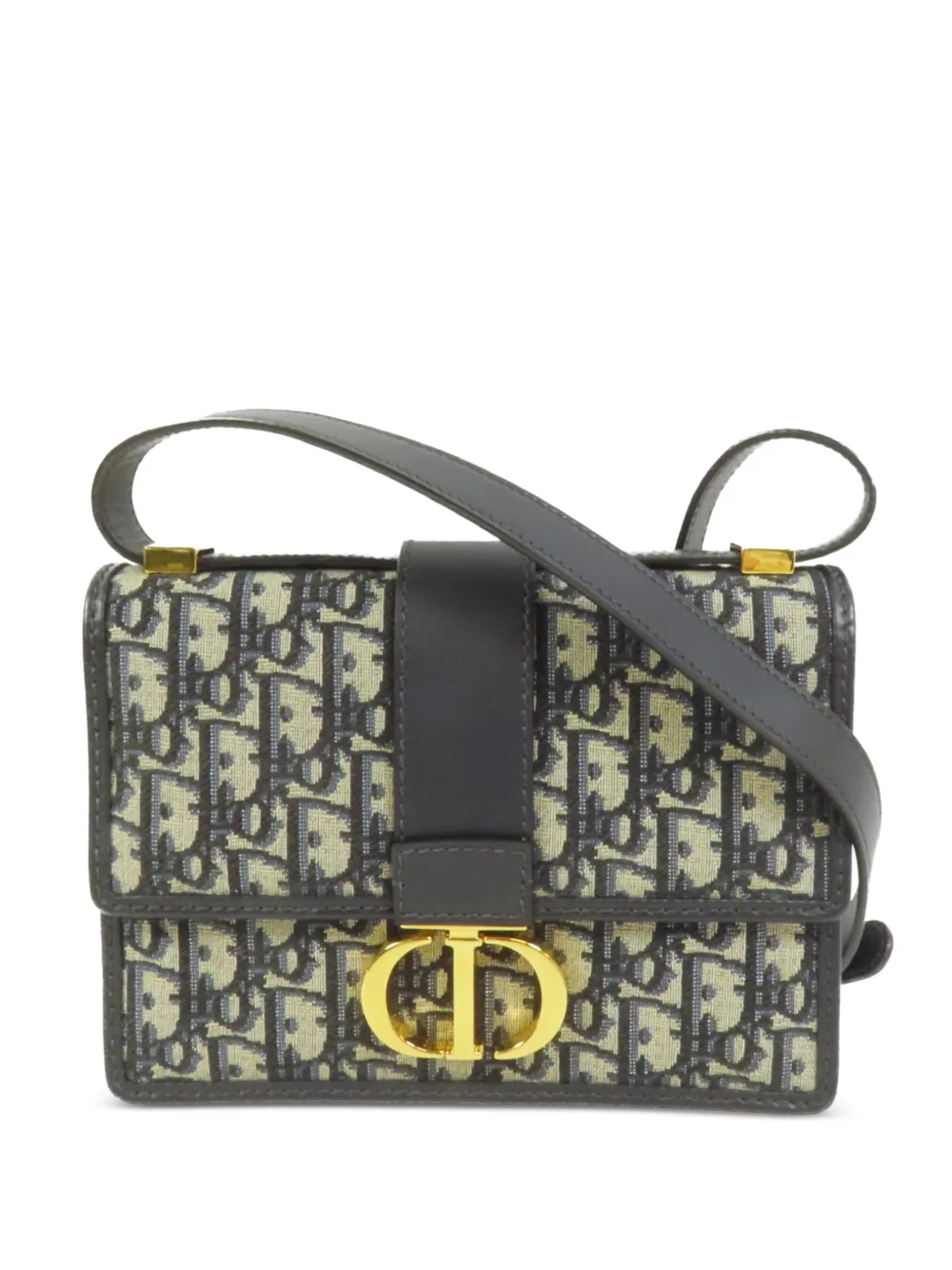 Christian Dior Pre-Owned 30 Montaigne Oblique shoulder bag - Black