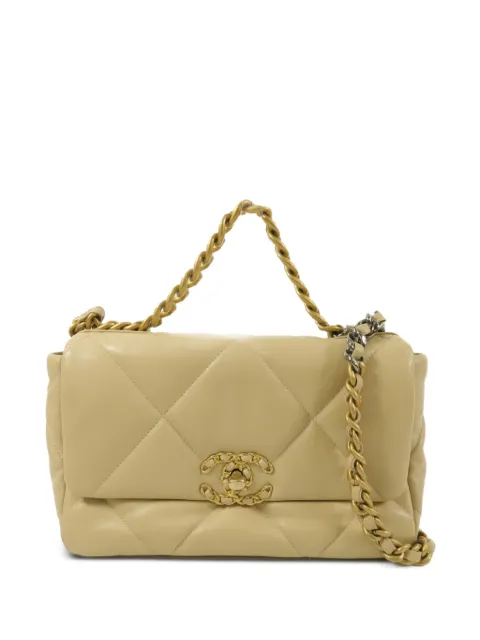CHANEL Pre-Owned petit sac porté épaule Chanel 19 à matelassage losanges