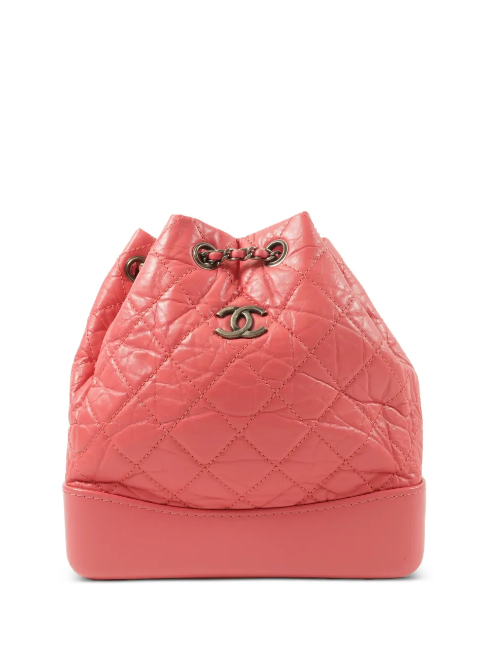 CHANEL Pre-Owned Gabrielle quilted backpack - Pink
