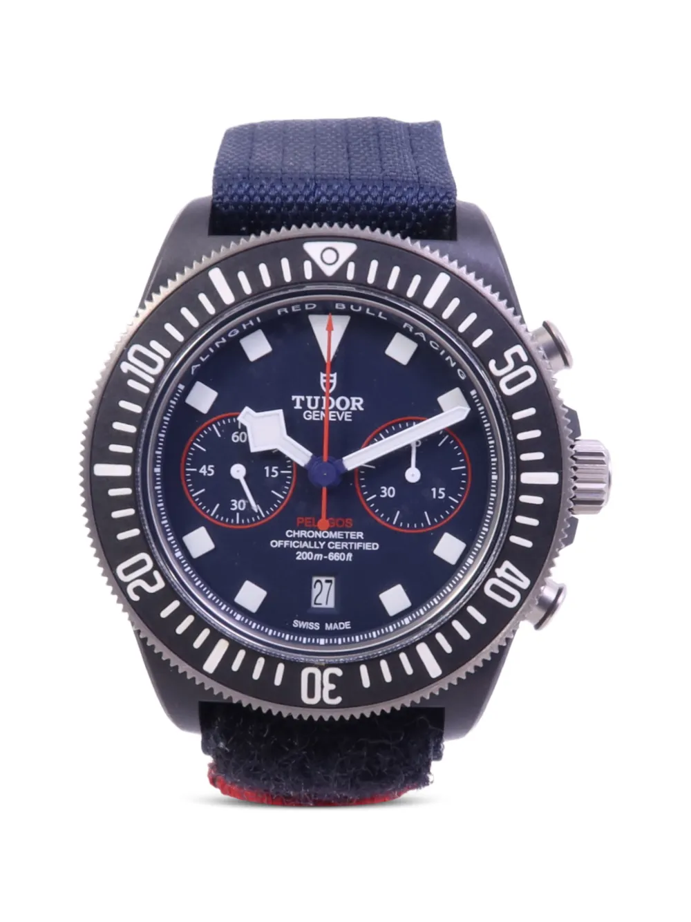 Pre-owned Tudor Pelagos Chronograph 43mm Watch In Blue