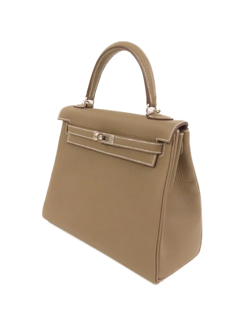 Hermès Pre-Owned 2026 25 Kelly leren shopper Beige