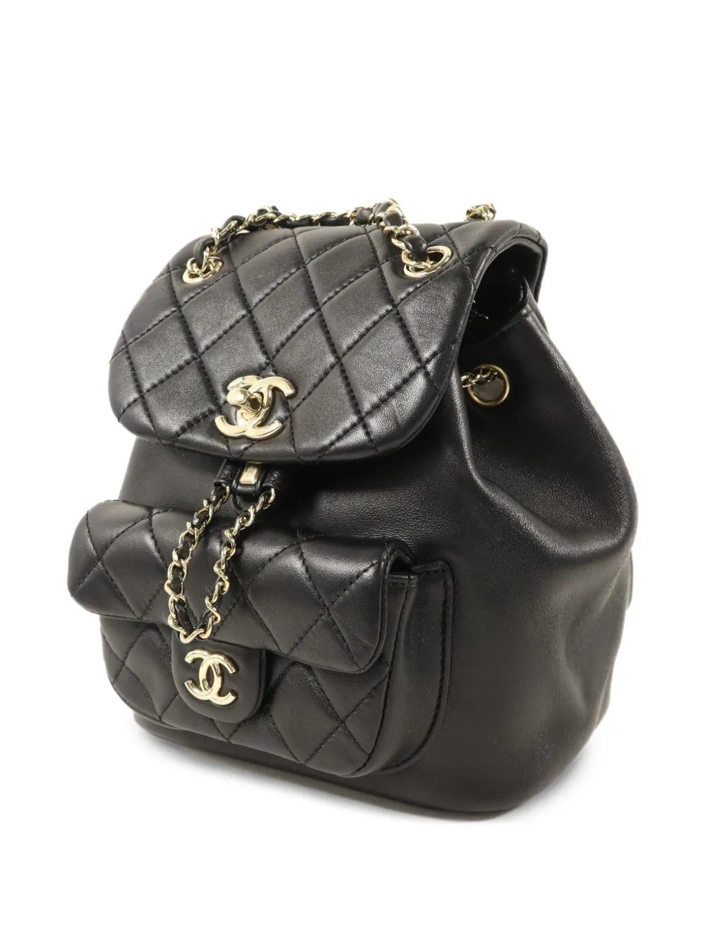 CHANEL Pre-Owned Duma CC rugzak met draaislot Zwart