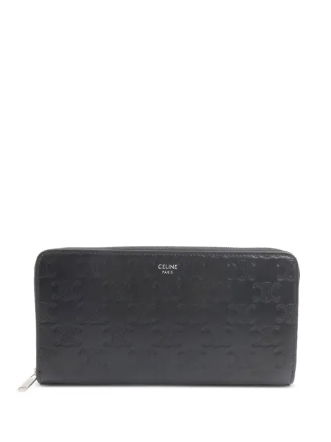 Celine Pre-Owned Triomphe embossed zipped wallet