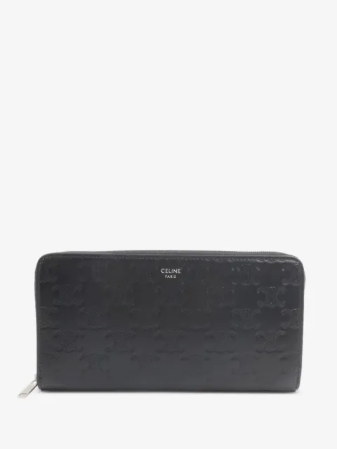 Celine Pre-Owned Triomphe embossed zipped wallet
