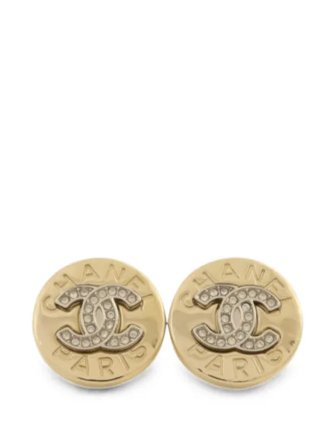 CHANEL Pre-Owned interlocking-CC earrings