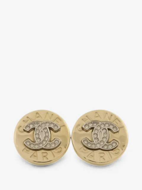 CHANEL Pre-Owned interlocking-CC earrings