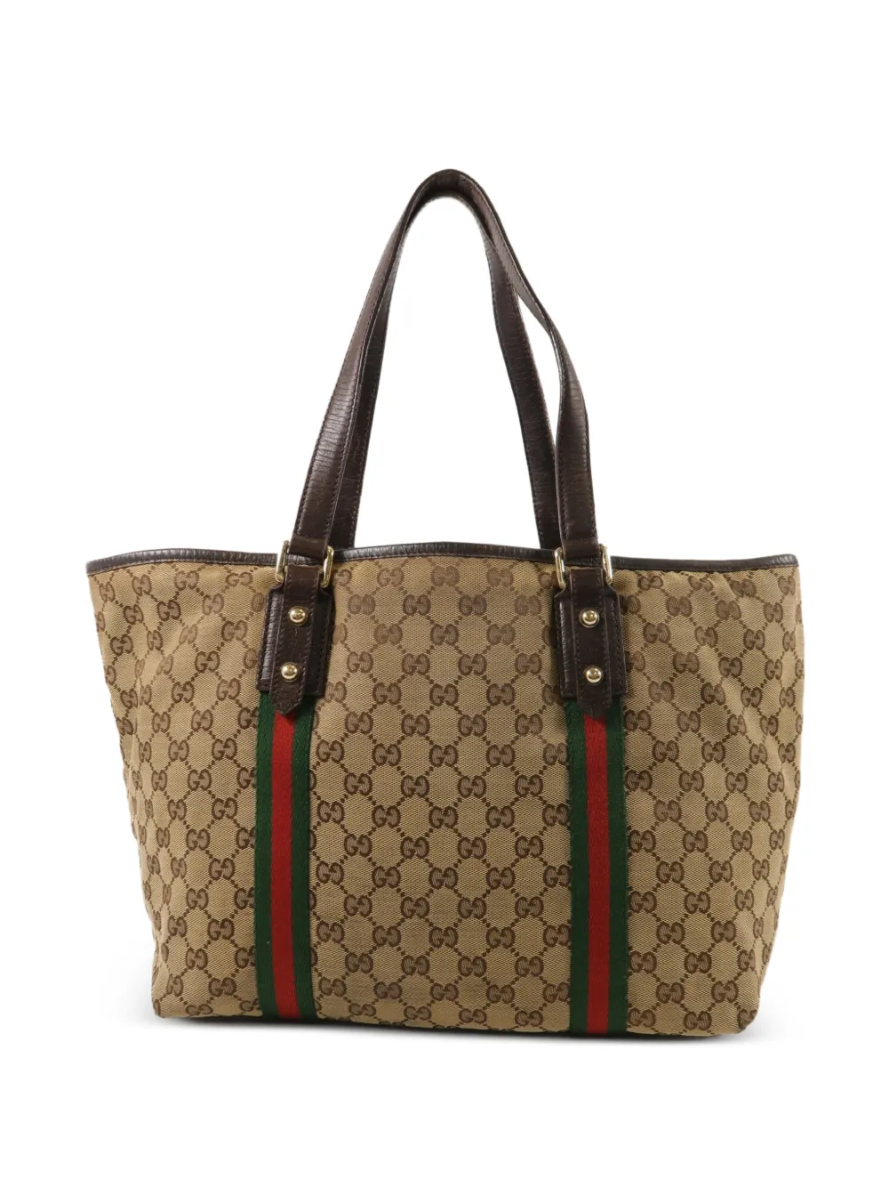 Gucci Pre-Owned Tote Bag aus GG-Canvas - Nude