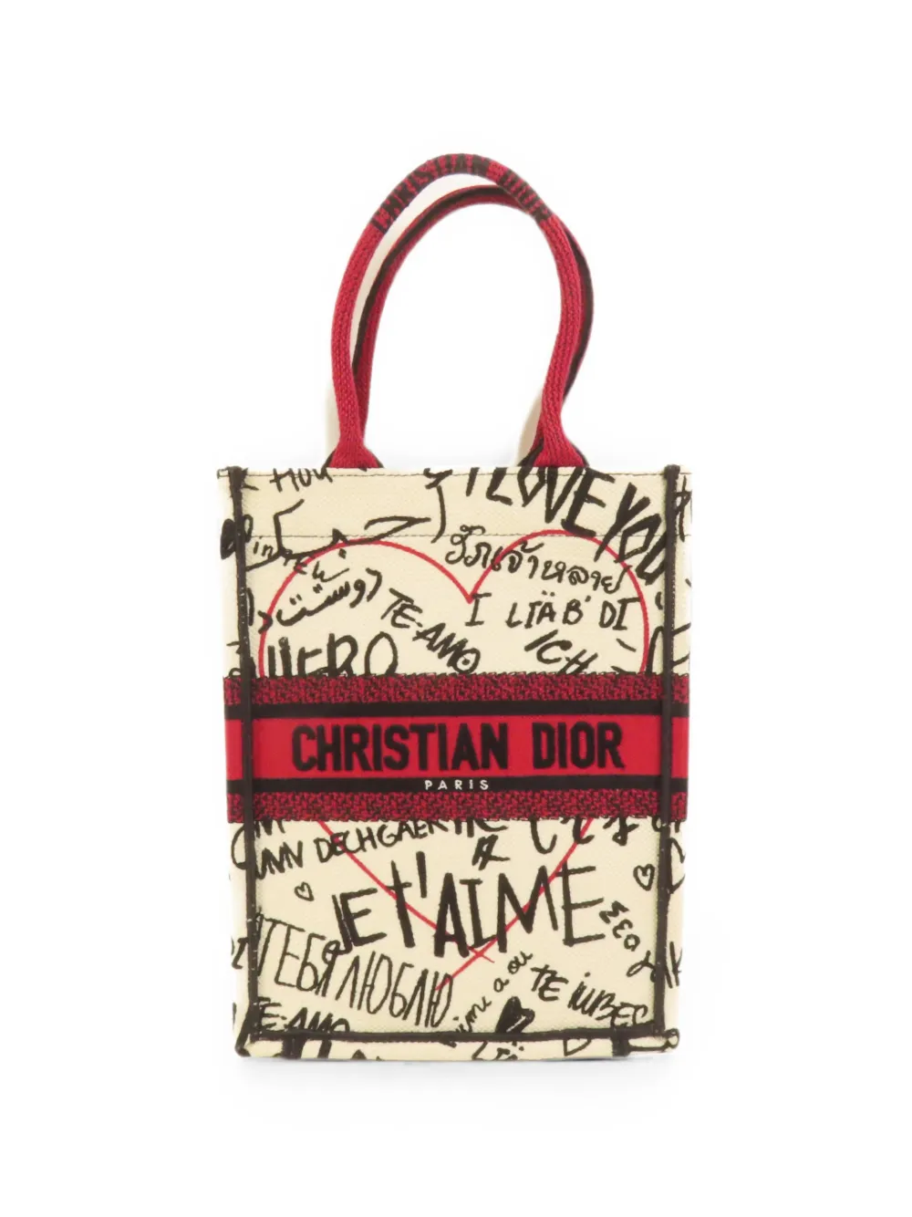 Christian Dior Pre-Owned Book Tote Vertical Tote Bag - Nude