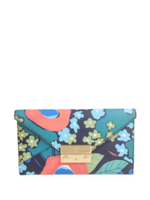 Tory Burch Juliette floral-print envelope wallet
