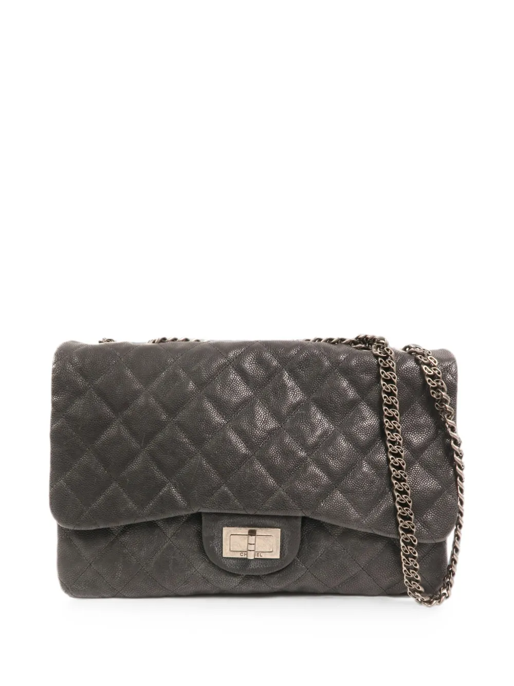 CHANEL Pre-Owned CC 2.55 Flap leather shoulder bag - Black