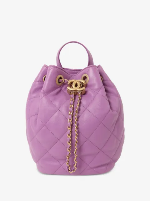 CHANEL Pre-Owned CC bucket backpack