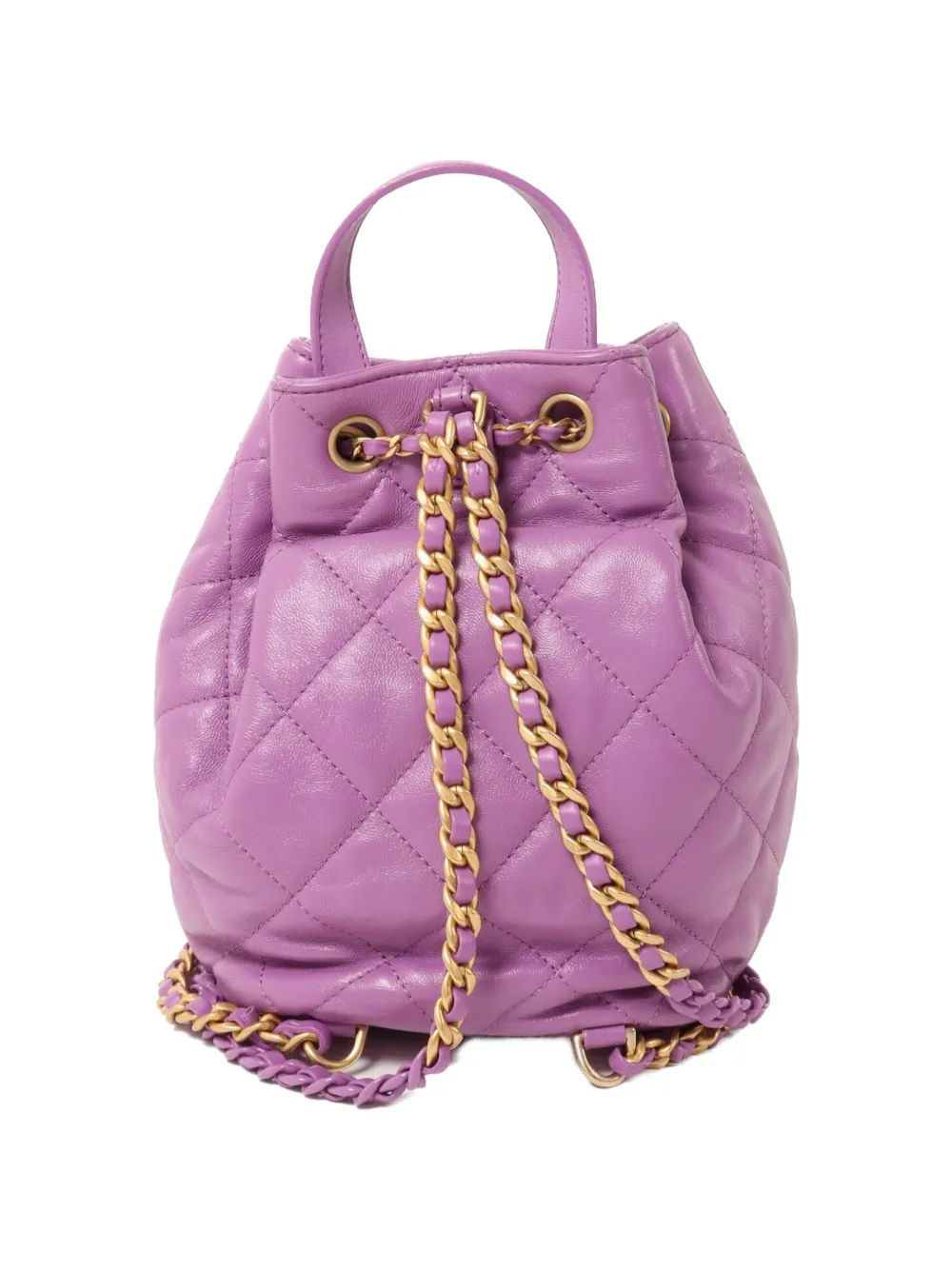 CHANEL Pre-Owned CC rugzak Paars