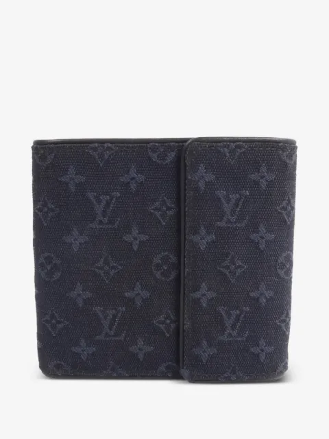 Louis Vuitton Pre-Owned cartera plegable mini con monograma