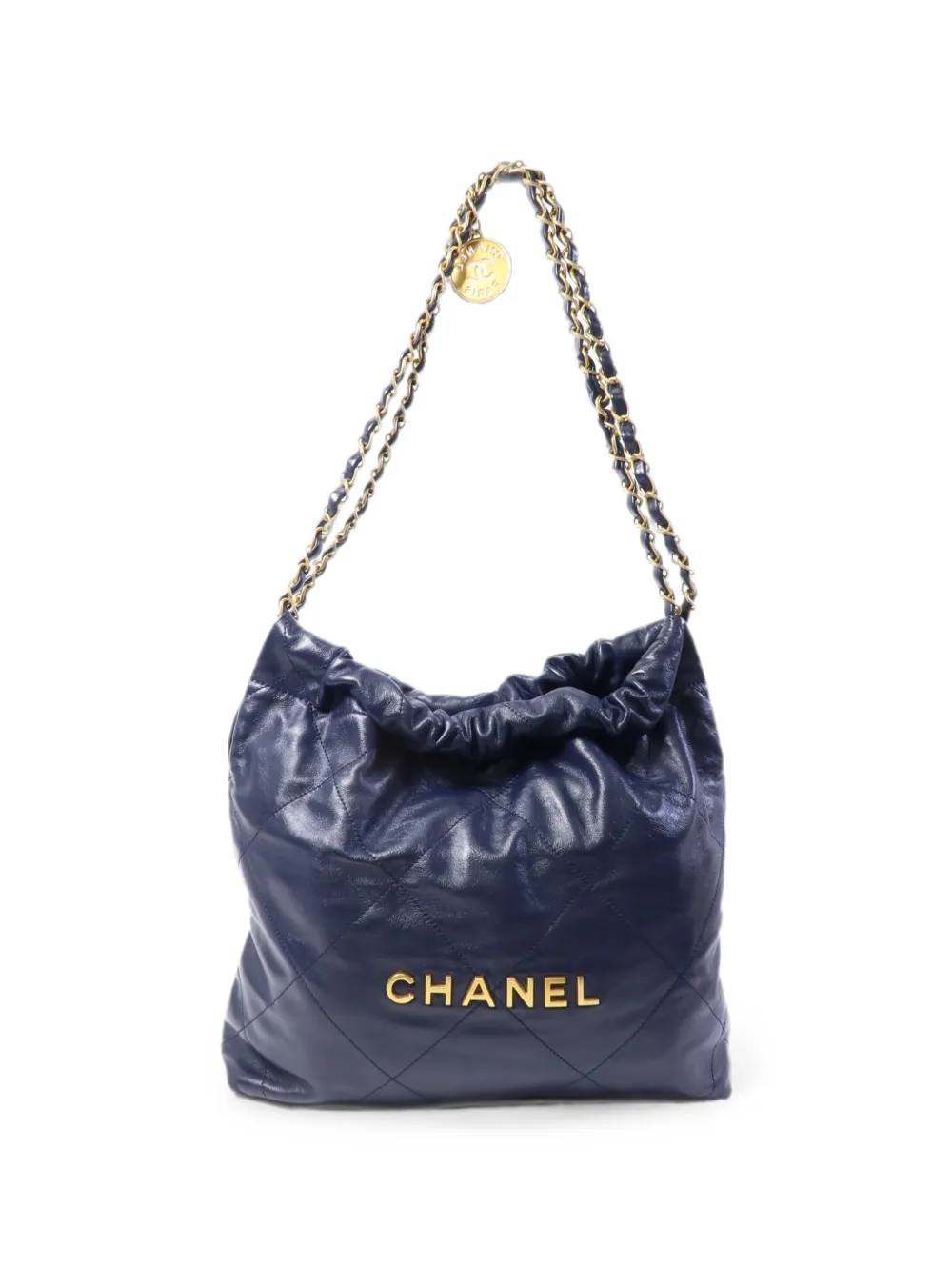 CHANEL Pre-Owned Chanel 22 quilted tote bag - Blue