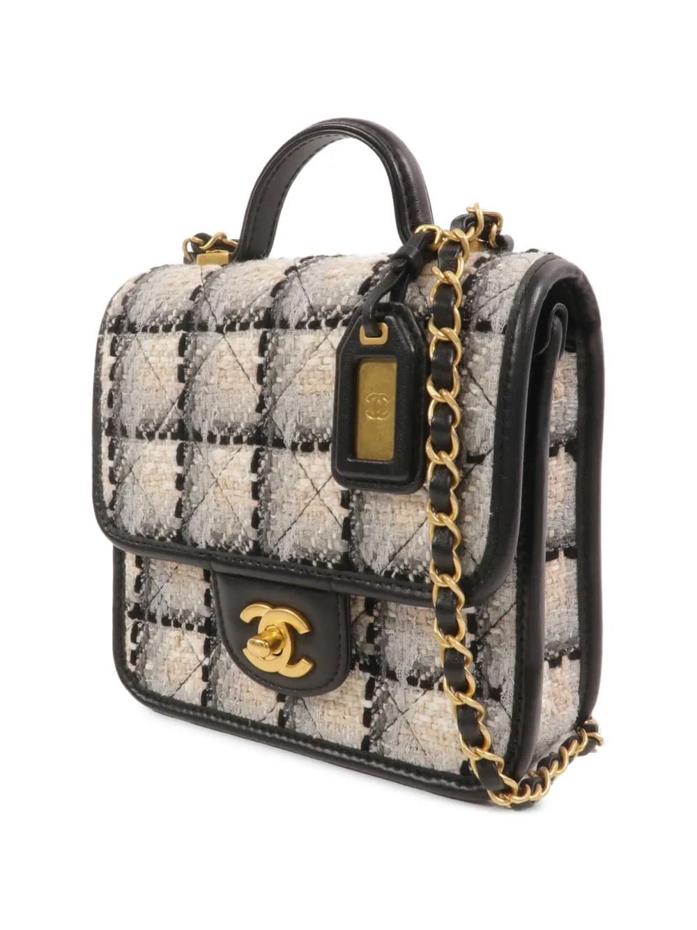 CHANEL Pre-Owned Shopper met CC-draaislot Beige