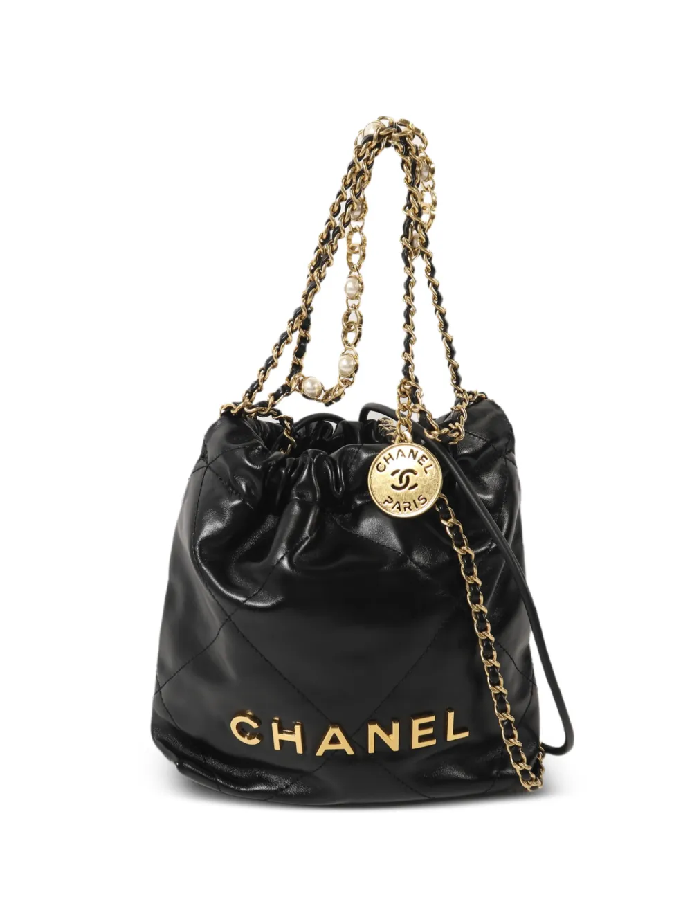 CHANEL Pre-Owned Chanel 22 chain shoulder bag - Black