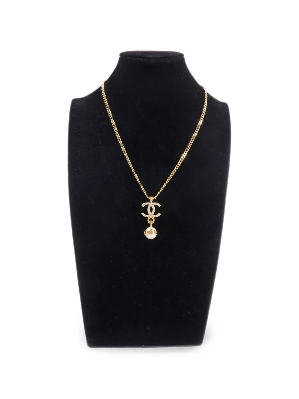 CHANEL Pre-Owned interlocking-CC necklace - Oro