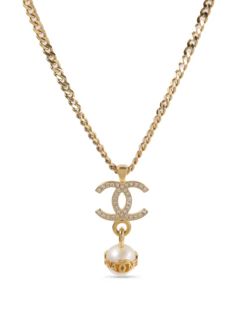 CHANEL Pre-Owned interlocking-CC necklace
