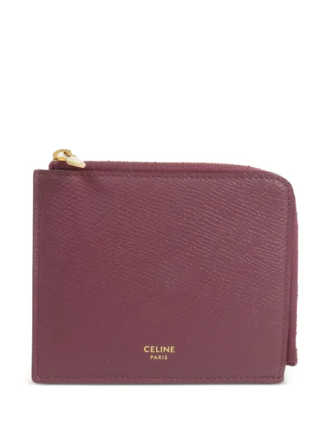 Celine Pre-Owned logo-print zipped wallet